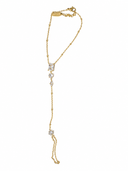 Elegance Cube Crystal Handkette 14K Vergoldet
