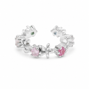 Flower Crystal Earcuff 14K Vergoldet
