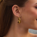 Chunky Hoop Ohrringe 14K Vergoldet