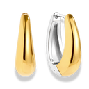 Chunky Bi-Color Hoop Ohrringe 14Karat Vergoldet