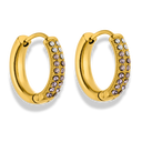 Classic Ombre Violet Huggie Hoops 14K Vergoldet