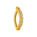 Crystal Pave Belly Piercing - Titanium