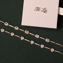 Crystal Baguette Armband 14K Vergoldet