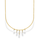 Crystal Clear Drop Kette 14K Vergoldet