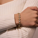 Crystal Elegance Bracelet 14K Gold Plated