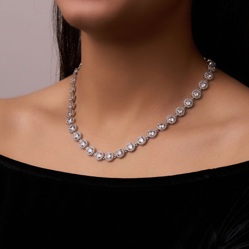 Crystal Elegance Kette 14K Vergoldet