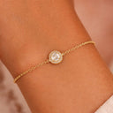 Crystal Elegance Simple Armband 14K Vergoldet