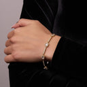 Crystal Heart Armband 14K Vergoldet