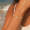 Crystal Lucky Flower Abbaddon Armband 14K Vergoldet