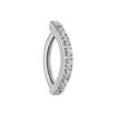 Crystal Pave Belly Piercing - Titanium