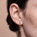 Dangling Marquise Dot Ohrstecker 14K Vergoldet