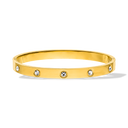 Deluxe Timeless Stone Armreif 18K Vergoldet