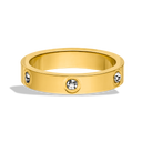 Deluxe Timeless Stone Ring 14k gold plated