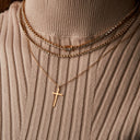 Divine Cross Necklace Gold