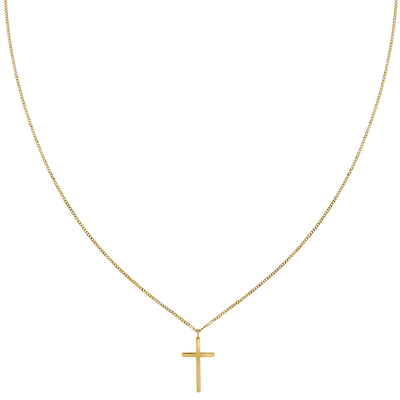 Divine Cross Necklace Gold