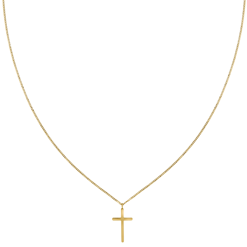 Divine Cross Kette Gold