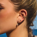 Double Teardrop Ohrstecker 14K Vergoldet