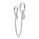 Double Huggie Hoop Ohrring 14K vergoldet