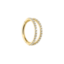 Double Line Clicker Piercing - Titan