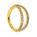 Double Line Clicker Piercing - Titan