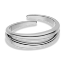 Double Line Ring 14K Vergoldet