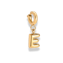 Bubble Letter Charm 14K Vergoldet