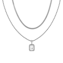 Ensemble chaîne Elegance plaqué or 14 carats