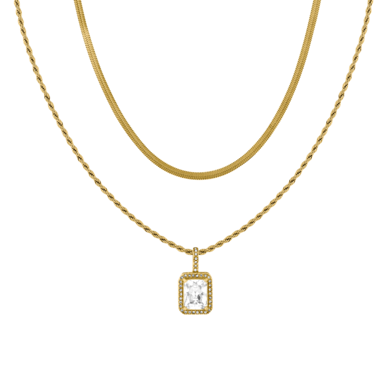 Elegance Chain Set 14K Gold Plated