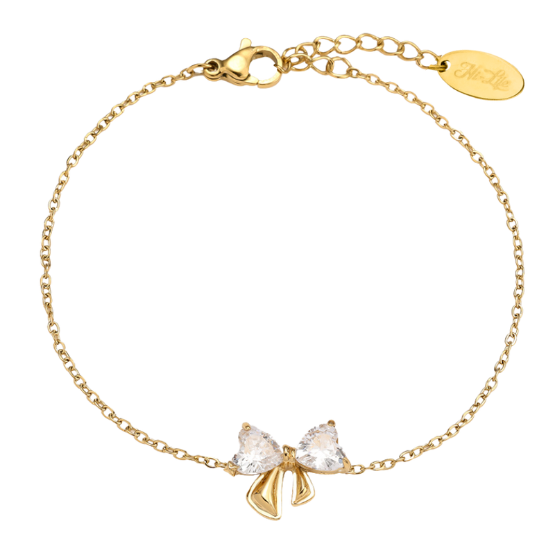 Elegance Ribbon Armband 14K Vergoldet