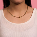 Elegance Cross Necklace 14K Gold Plated