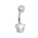 Elegance Heart Belly Piercing - Titanium