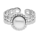 Elegance Pearl Lock Ring 14K Vergoldet