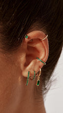 Pave huggie ear cuff