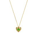 Emerald Heart Vibes Necklace 14K Gold Plated