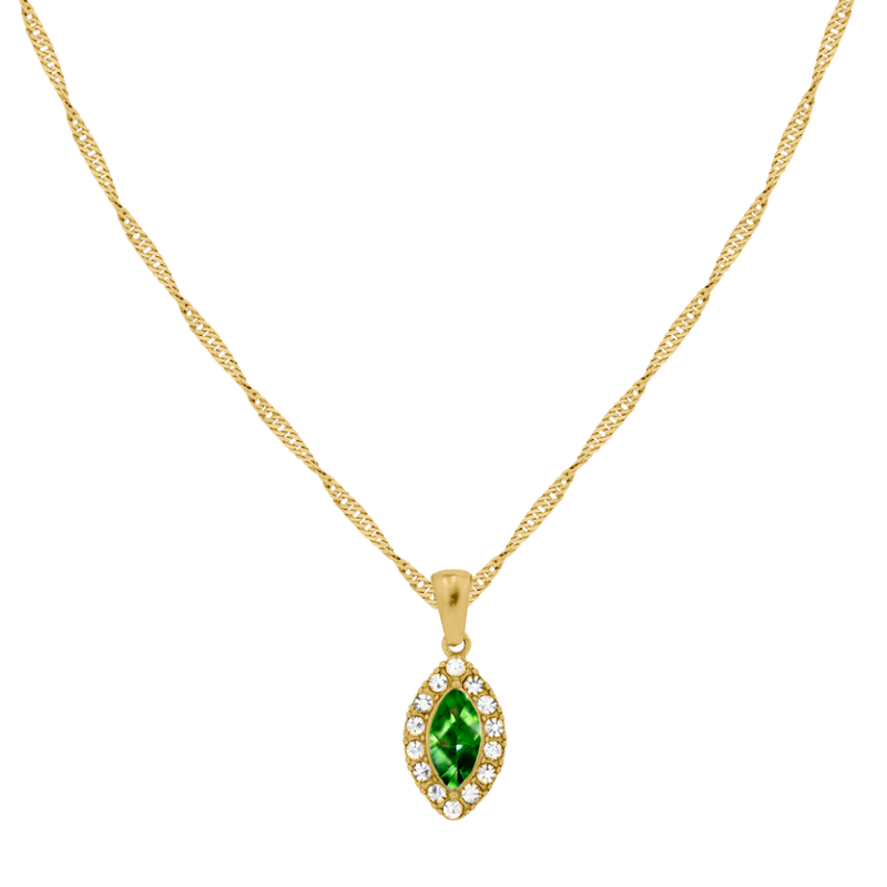 Emerald Mesmerizing Crystal Necklace