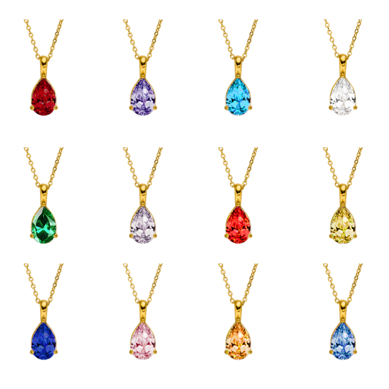 Eternal Birthstone Necklace 18K Gold Plated