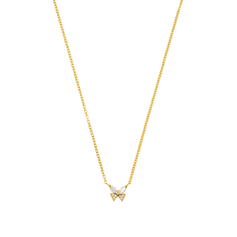 Eternal Butterfly Necklace 14K Gold Plated