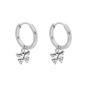 Boucles d'oreilles papillon éternel plaqué or 14 carats