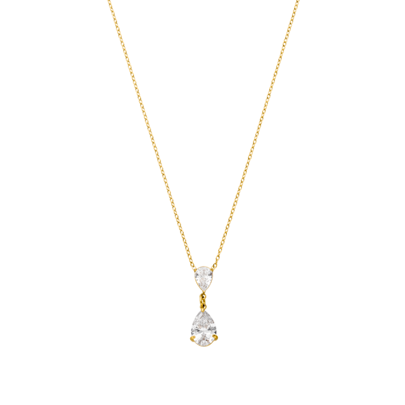 Eternal Teardrop Necklace 14K Gold Plated