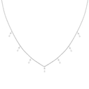 Collier pendentif baguette éternelle plaqué or 14 carats