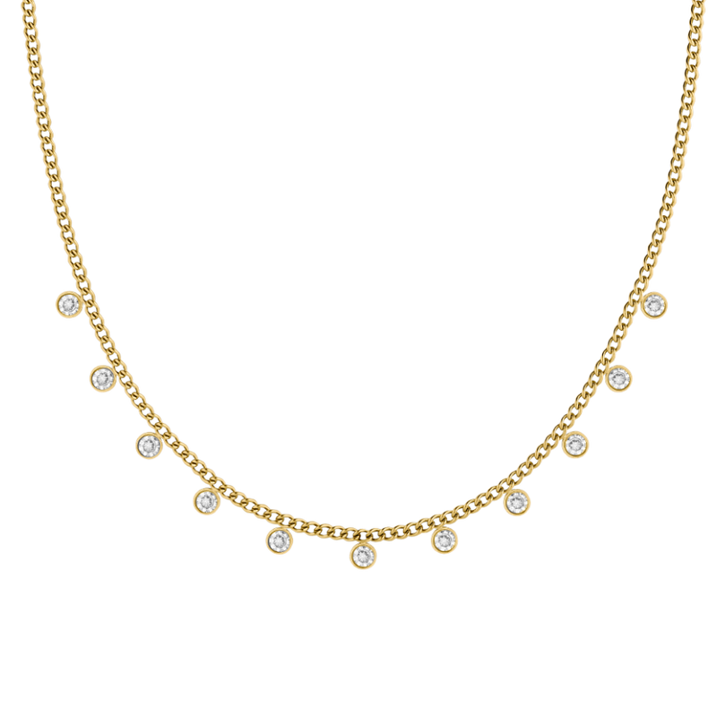 Hi-Life Everlasting Stone Necklace 14K Gold Plated