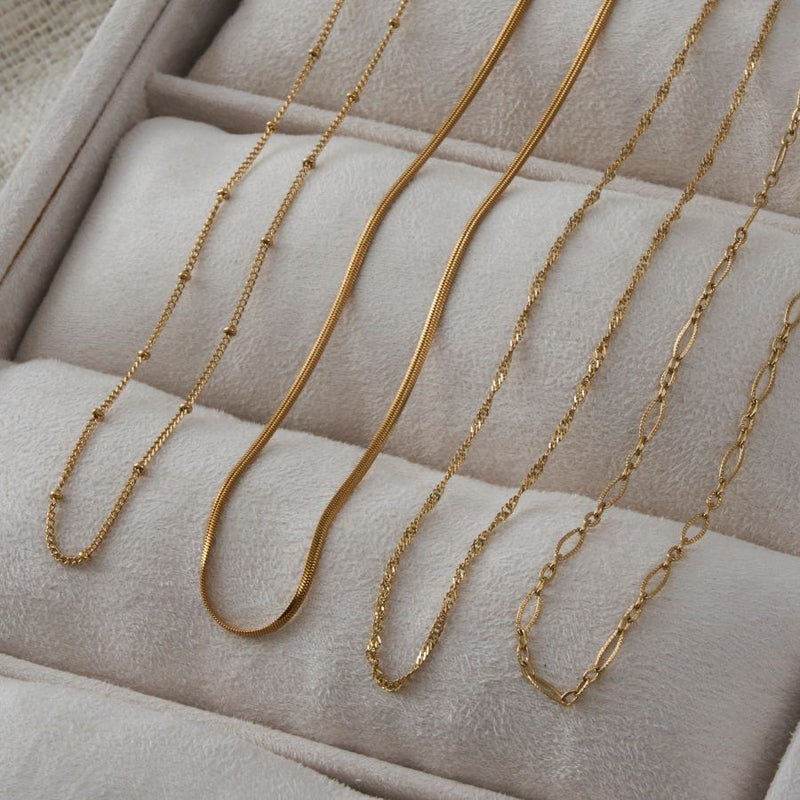 Everyday Simple Necklace 14K Gold Plated