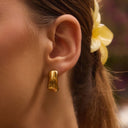 Everyday Bold Meltdown Stud Earrings 14K Gold Plated