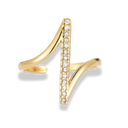 Faith Line Ring 14K Vergoldet