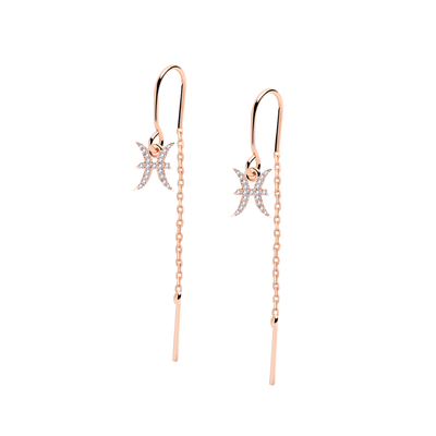 Pisces - Zodiac Dangle Earrings