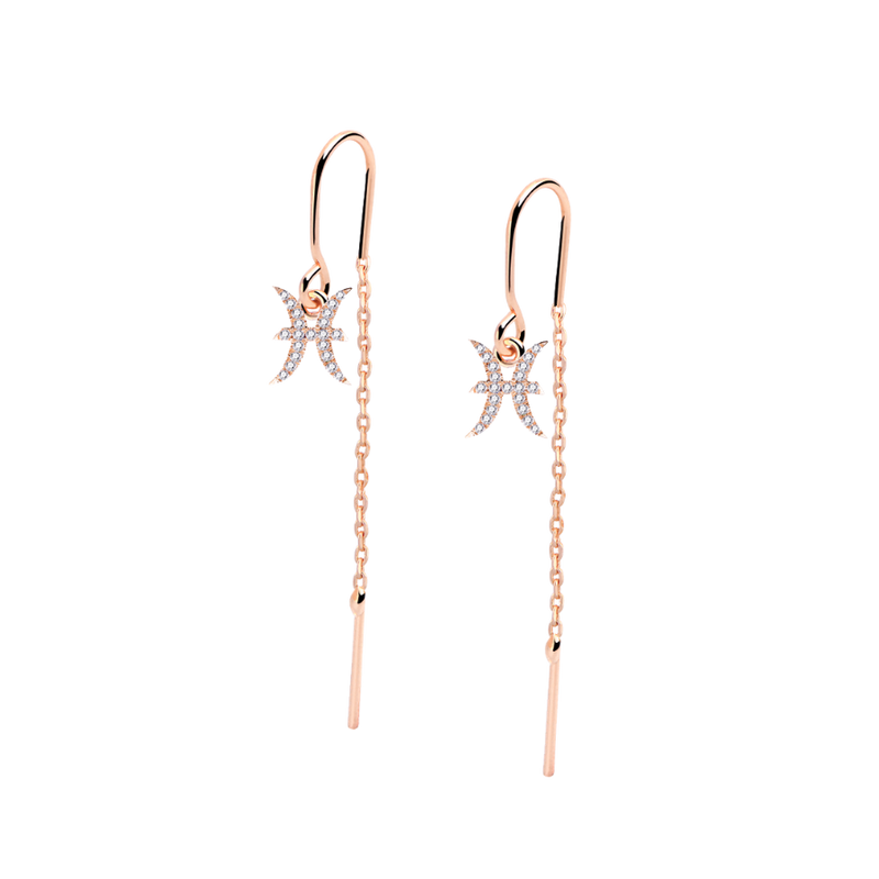 Pisces - Zodiac Dangle Earrings