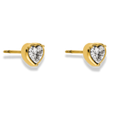 Framed Heart Ohrstecker  14K Vergoldet