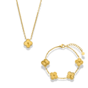 GOLDEN LUCKY LEAF CHRISTMAS SET