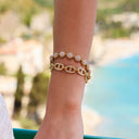 Glamorous Pave Deluxe Armband 14 Karat Vergoldet
