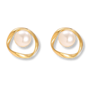 Melsol Meltdown Pearl Ohrstecker 14K Vergoldet